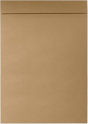 Miniatura 1 de LUXPaper Sobres TerraBoard de extremo abierto  Barra con cremallera  14 14 pulgadas x 20 pulgadas  Marrón  Tablero de papel de 10 piezas  Cantidad
