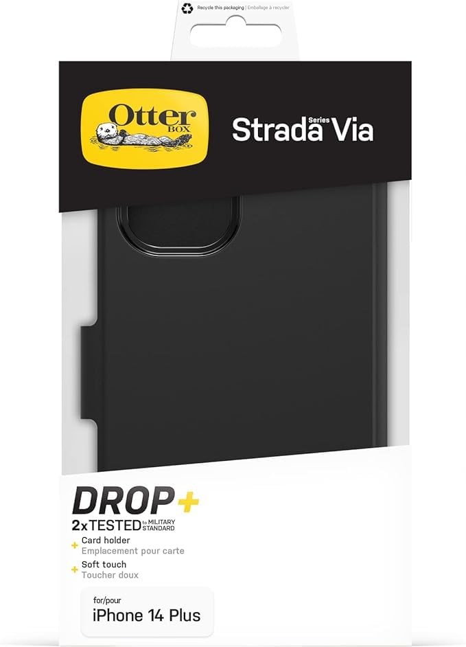 Étui folio iPhone 14 Plus Otterbox Strada Via pour trajets et bureau