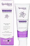 Sprinjene Toothpaste Sensitive Teeth & Gum with Fluoride Cavity Protection Natural Non Toxic SLS Fre
