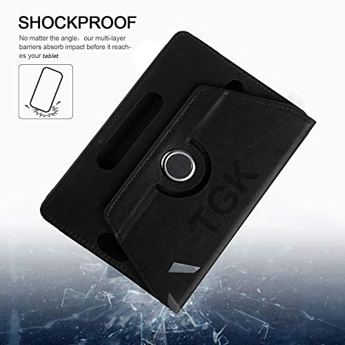 Image of TGK Rotating Cover for Lenovo Tab 4 10 TB-X304L / TB-X304F / TB-X304N 10.1 inch (Black) Universal 360 Degree Leather Rotary Swivel Stand Case