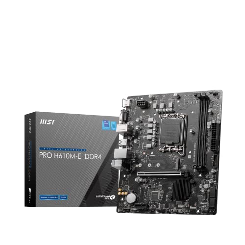 Image of [Amazon.co.jp Exclusive] MSI Motherboard PRO H610M-E DDR4 12/13th Generation Intel Compatible 6+1+1 Power Face, Micro-ATX [Intel H610 Chipset] MB6174
