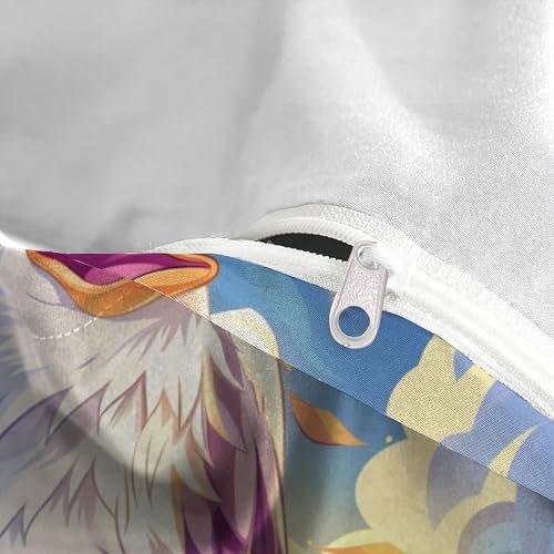Housse de couette faucon au motif imprimé 3D haute définition