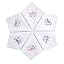 HOULIFE Lot De 6/12 Mouchoirs Femme Coton Dentelle Fleur 29x29cm - Doux, Élégants Pour Mariage Et Quotidien