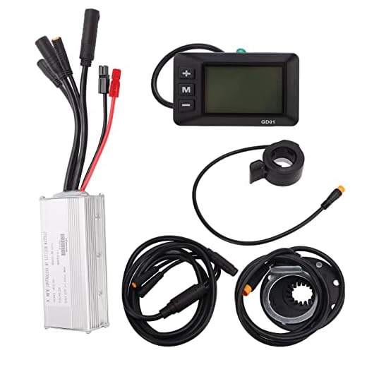 Kit de Conversão de Bicicleta Elétrica. Controlador de Motor de Bicicleta Elétrica 22A Kit de Modificação de Bicicleta Elétrica Com Painel GD01 para Motor Engrenado de 500W