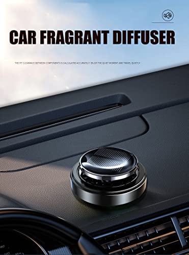 Image of Solar Energy Powered Car Air Freshener Essential Oil Car Diffuser Perfume Scent Fragrance Air Purifier Rotating Relieve Fatigue Aromatherapy Diffuser for Car Home Office Decoration Gifts
