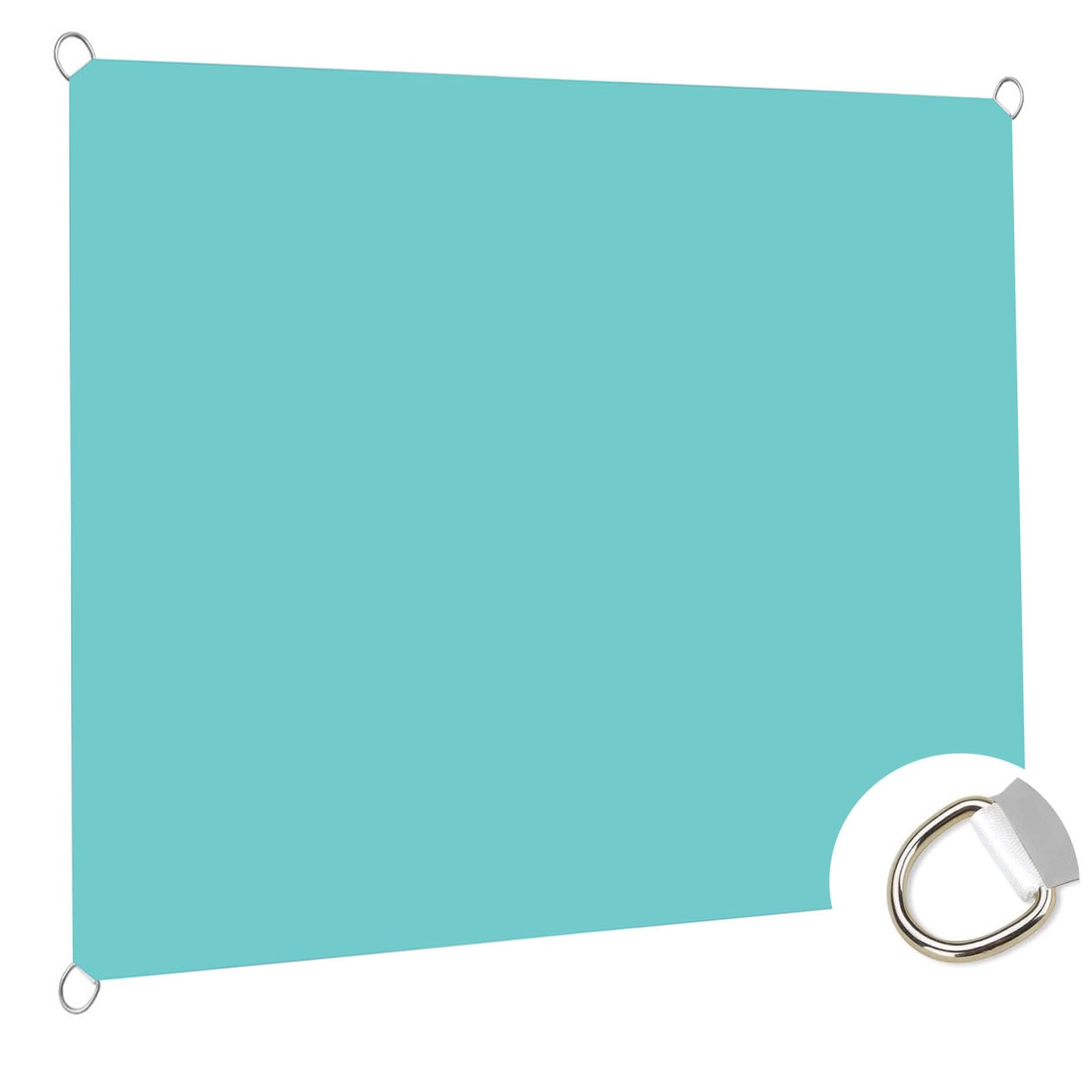 Voile d'ombrage imperméable bleu ciel anti-UV pour grand jardin