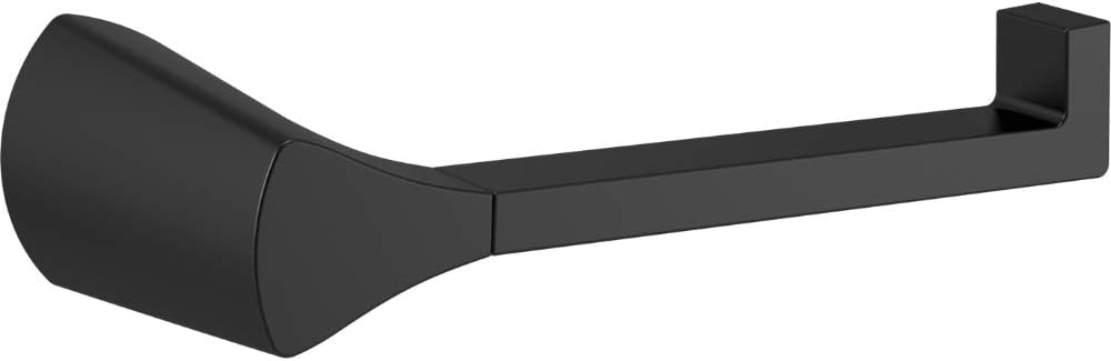 Delta Faucet Zura Toilet Paper Holder, Matte Black, Bathroom Accessories, 774500-BL
