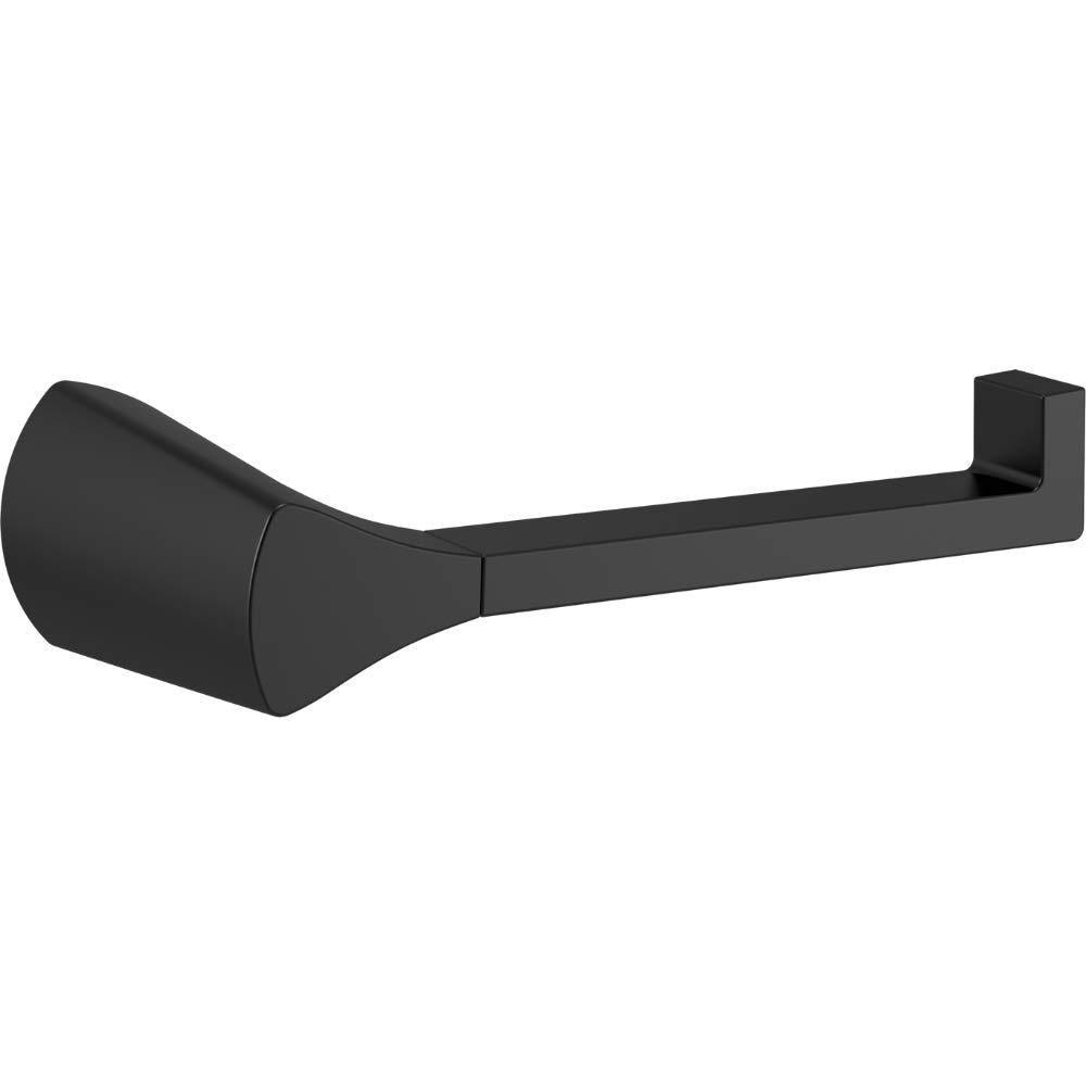 Delta Faucet Zura Toilet Paper Holder, Matte Black, Bathroom Accessories, 774500-BL