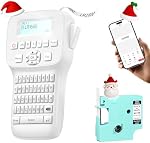 Machine d'étiquetage portatif avec tape étanche pour l'école de bureau à domicile QWERTY Clavier, fabricant d'étiquettes de câble avec rétroéclairage LCD Écran