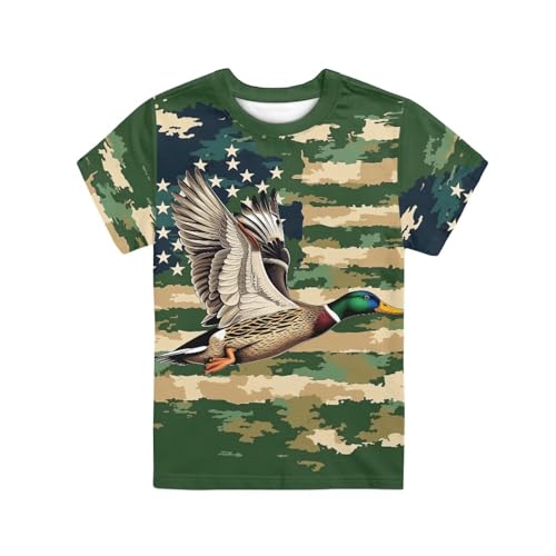 Image of WELLFLYHOM Kids Tshirts Girls Boys Short Sleeve Crewneck Tees Shirts Casual Sport Pullover Tops Size 3-16 Years