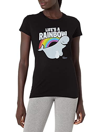 Junior s Finding Dory Bailey Life is a Rainbow T-Shirt - Black - Medium