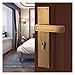 OYUXICWD All Copper high-end Chinese Style Indoor Door Lock Bedroom Silent Door Handle Pure Copper Wooden Door Pure Copper Lock(All Copper Black Bronze)