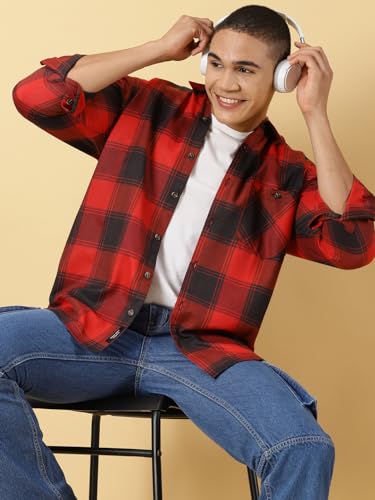 Image of Thomas Scott Men's Classic Tartan Checkered Shacket