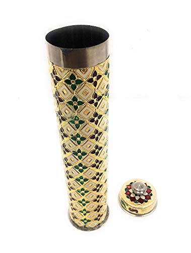 Image of RIOMAX Incense Stick Storage Container /Agarbatti Storage Box /Incense Holders Storage (Golden Meenakari)