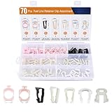 GOOACC 燃料ライン保持クリップ 詰め合わせキット 70個 3/8インチ 5/16インチ 燃料ラインホースパイプリテーナークリップ Ford GM対応