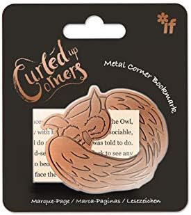 IF Curled Up Corner Metal Animal Bookmark - Cosy Cat, 36501