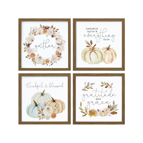 Cadre citrouille 25x25 cm ArtbyHannah lot de 4 pour salon