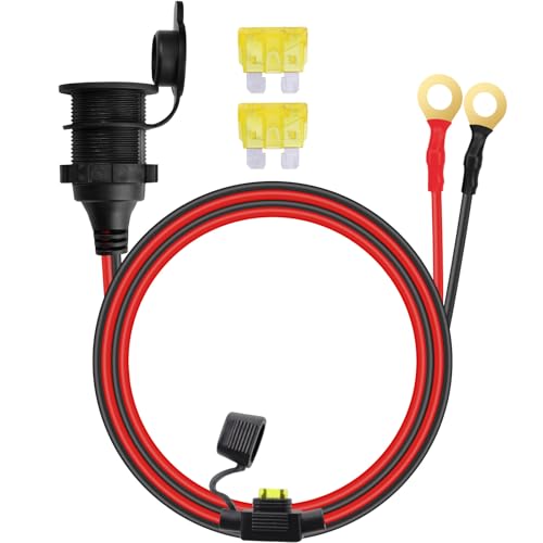 Cigarette Lighter Socket12v Cigarette Lighter Socket Waterproof 14AWG/3.3FT