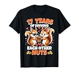 17th Wedding Anniversary 17 Years Of Driving Each Other Nuts T-Shirt