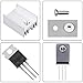 DKARDU 20 pcs IRF3205 3205 Mosfet Transistor N Channel 110A 55V Power MOSFET TO-220AB with Heatsink Screw Washer Rubber Silicone Screwdriver for Home Industry and DIY