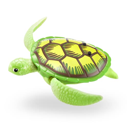 robo alive robo turtle robotic swimming turtle green  pink by zuru water activated comes with batteries exclusive 2 pack