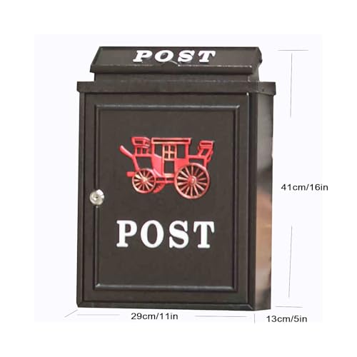 Boîte aux lettres de maison pour réception de grands courriers