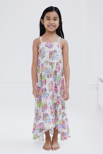 SpongeBob SquarePants Girls Square Neck Smocked Cami Maxi Dress Little Kid to Big Kid Sizes (4-14-16)2