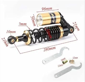 280mm Rear Shock Absorber Suspension Motorcycle ATV Quad 7mm Spring