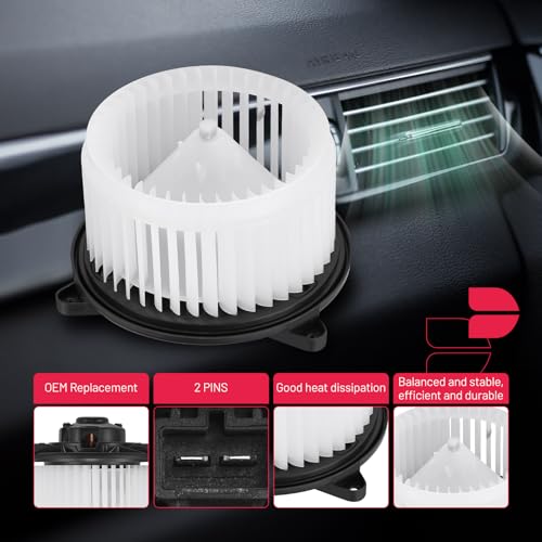 Image of BDFHYK AC Heater Blower Motor Fan Compatible with Cadillac 2010-2011 SRX 2.8L 3.0L,2012-2016 SRX 3.6L; Compatible with Saab 2011 9-4X 2.8L 3.0L,HVAC Blower Motor Assembly Replacement for 1581785