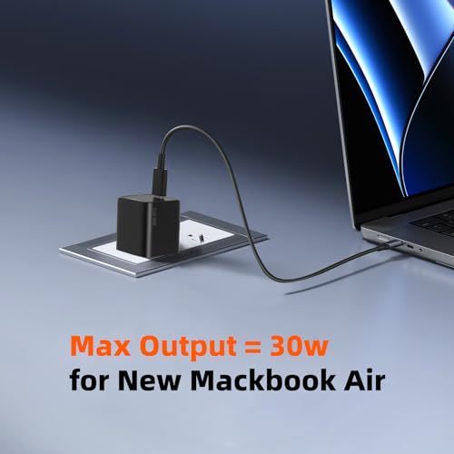 Cargador rápido tipo C de 30W compatible con iPhone y Galaxy 3