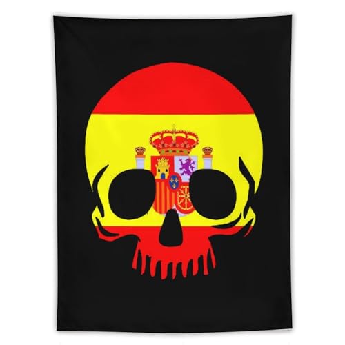 Tapiz textil vertical de calavera para decoración de dormitorio moderno