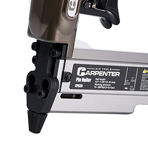 Carpenter Cp635 23 Gauge 1-3/8 Inch Pin Nailer | Pneumatic | 23 Gauge Pin Nails From 5/8-Inch Up To 1-3/8-Inch | Pinner #TOP1