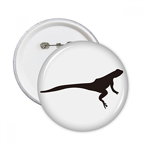Lézard noir animal pins badge bouton pour décoration vêtement multicolore XL