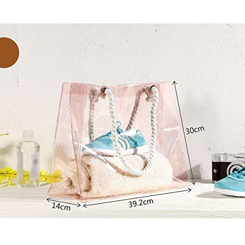 Bolsa feminina de viagem portátil impermeável transparente bolsa de armazenamento de praia bolsas de