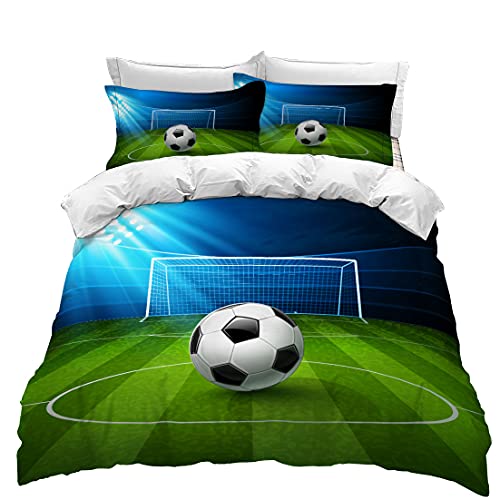 Housse de couette simple 135 x 200 cm impression 3D feu glace