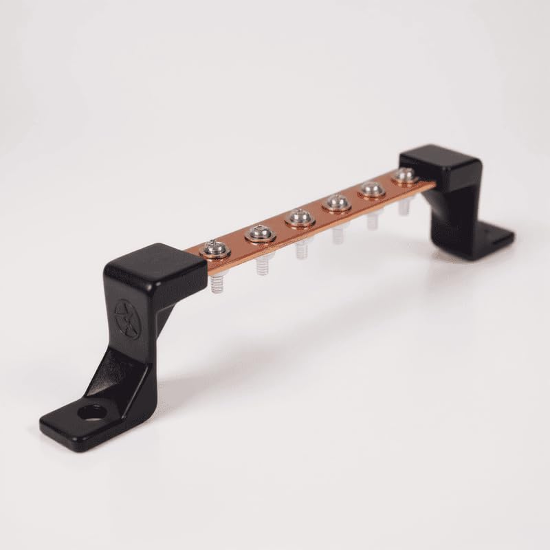 EXCELEARTHING DAYSTAR 6-HOLE TERMINAL BLOCK WITH 6 CABLE LUGS, GREEN, SCREW CONNECTOR, PLASTIC MATERIAL-picture-11