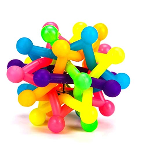 KUTKUT Colorful Bell Sound Woven Chewing Rubber Ball for Dogs and Cats (B08P9TT3PD) Amazon Price History, Amazon Price Tracker