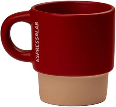 Espressolab Stoneware Espresso Bardağı, 130 ml, Kırmızı