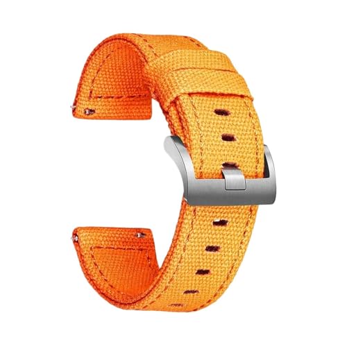 Bracelet de montre en toile 18mm à fixations rapides finition premium