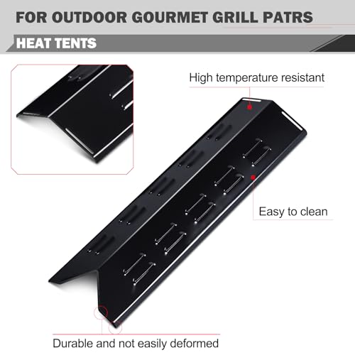 FSOGBG3005 Grill Replacement Parts for Outdoor Gourmet Grill Parts 3 Burner Flame Tamer Burner Tube FSODBG1204 FSODBG3003 FSODBG1205 FSODBG1200 Outdoor Gourmet Pro Triton Parts Heat Shields Burners