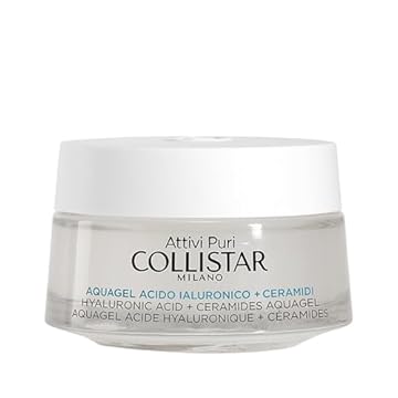 Collistar Aquagel Acido Ialuronico + Ceramidi, Crema-gel Idratante Liftante in Profondità con 4 Pesi Molecolari, Lifta e Minimizza le Rughe, Preserva l'Equilibrio del Microbioma Cutaneo, 50ml