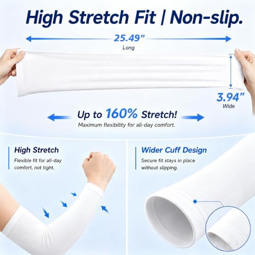NOVEINN 4 Pairs Arm Sleeves