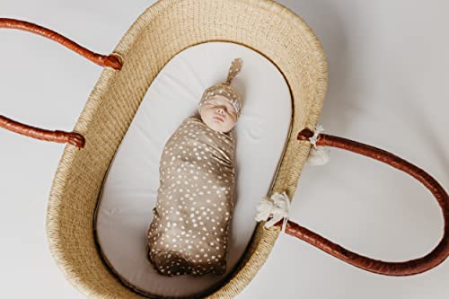 Image of Copper Pearl Swaddle Blankets for Newborns | Soft Stretchy Receiving Blankets for Boys and Girls | Large 46 x 46 Inch Baby Blankets | Lightweight and Breathable Swaddles | Fawn