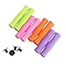 Garneck Manopole Manubrio Bici da 4 Pezzi Impugnature MTB in Schiuma di Silicone per Barre Diritte Come BMX MTB Scooter (Un Paio di Verde E Viola)