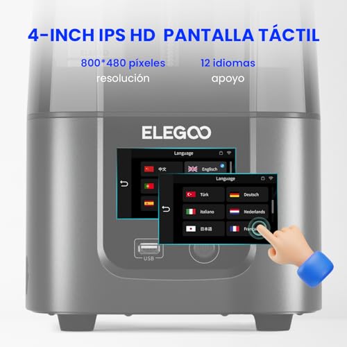 Impresora 3D Resina ELEGOO Mars 4 Ultra 9K 7" LCD - Fernando Cortés