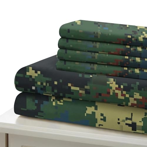 Ensemble housse de couette avec fermeture éclair microfibre 3Pcs lit double - 6