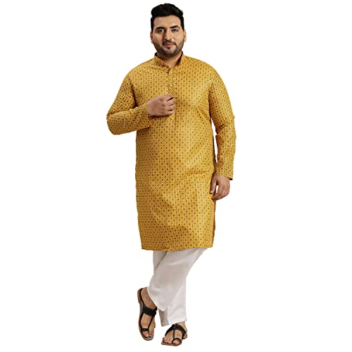 Pyjama Kurta homme coton lin anti-transpiration bleu blanc