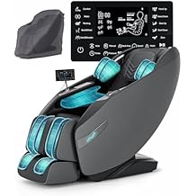 3D Zero Gravity Full Body Massage Chair with Heat, 55" SL-Track, 28 Airbags & 12 Auto Programs, Shiatsu Foot Roller, Black