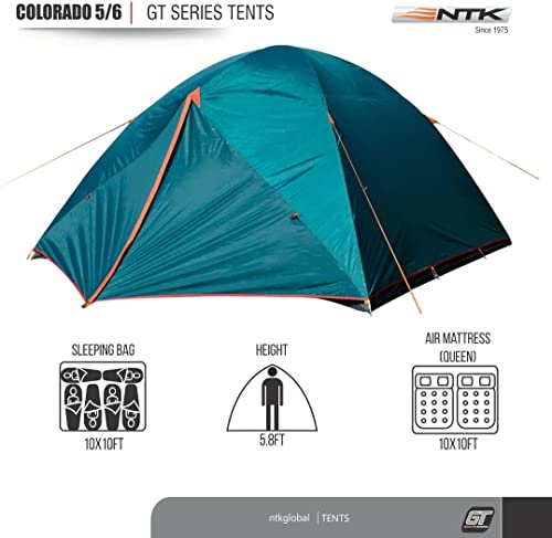 Barraca Nautika 2 Portas Impermeável com Avanço 5/6 Pessoas Colorado