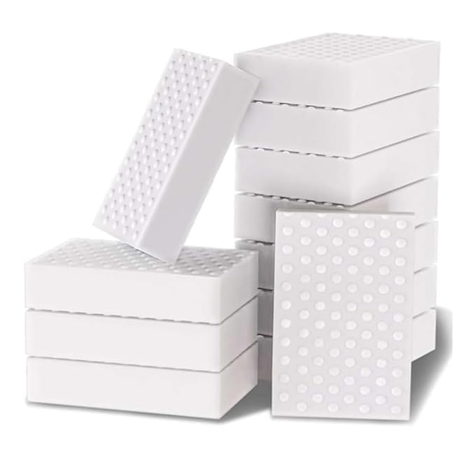 Magic Sponge Eraser, 2X Thick and Long Lasting, Melamine Cleaning Sponges in Bulk, Multi Surface Scrubber Foam Pads for Bathtub, Floor, Baseboard, Bathroom, Wall-NEW-2026 (6)-image-4